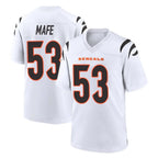 Kooe C.Bengals #53 Boye Mafe Player White Home Game Stitched Jerseys