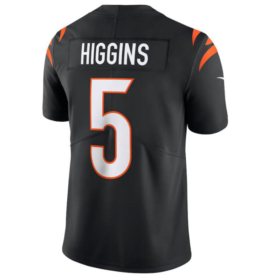 Kooe C.Bengals #5 Tee Higgins Black Vapor Untouchable Limited Jersey American Stitched Jersey