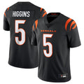 Kooe C.Bengals #5 Tee Higgins Black Vapor Untouchable Limited Jersey American Stitched  Jerseys