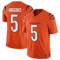 KooeC.Bengals #5 Tee Higgins Orange Vapor Untouchable Limited Jersey American Stitched  Jerseys
