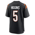 Kooe C.Bengals #5 Tee Higgins Player Black Home Game Stitched Jerseys