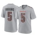 Kooe C.Bengals #5 Tee Higgins Player Gray Atmosphere Fashion Game Stitched Jerseys