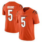 Kooe C.Bengals #5 Tee Higgins Player Orange Vapor Untouchable Limited Home Game Stitched Jerseys