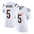 Kooe C.Bengals #5 Tee Higgins Player White Vapor F.U.S.E. Limited Home Game Stitched Jerseys
