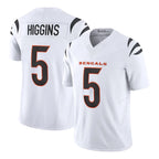 Kooe C.Bengals #5 Tee Higgins Player White Vapor F.U.S.E. Limited Home Game Stitched Jerseys