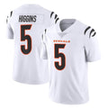 Kooe C.Bengals #5 Tee Higgins Player White Vapor Untouchable Limited Home Game Stitched Jerseys