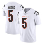 Kooe C.Bengals #5 Tee Higgins Player White Vapor Untouchable Limited Home Game Stitched Jerseys