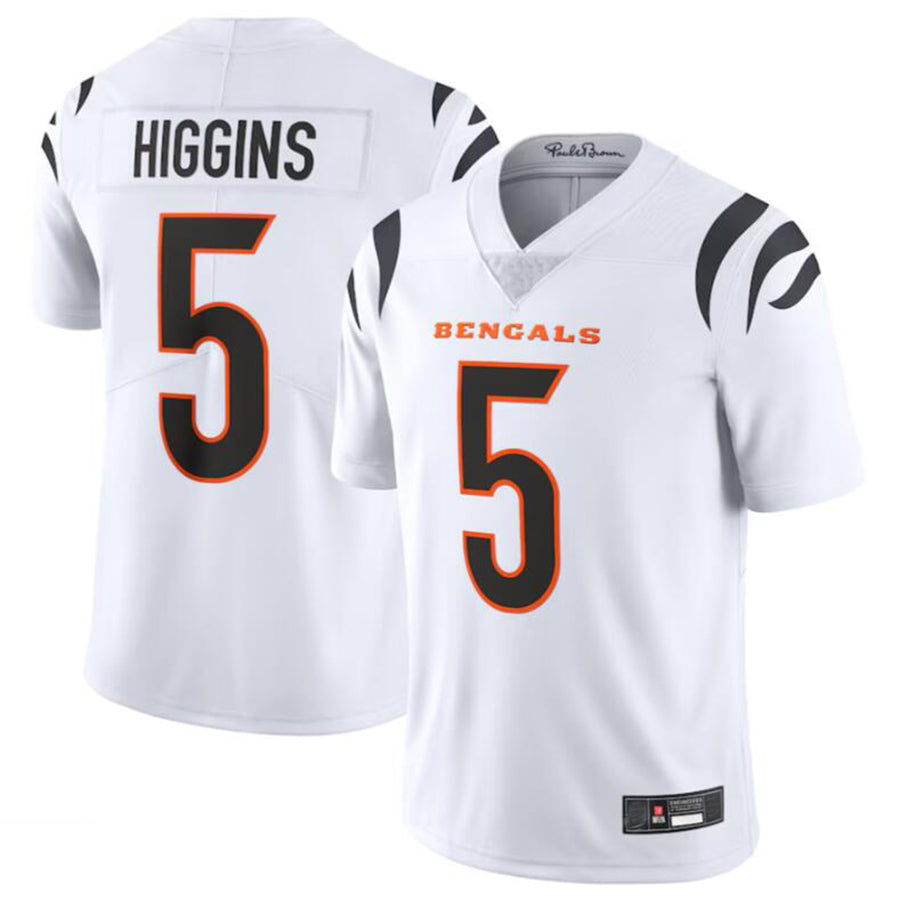 Kooe C.Bengals #5 Tee Higgins White Vapor Untouchable Limited Jersey American Stitched Jerseys
