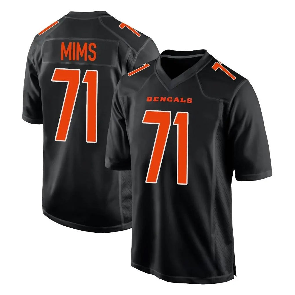 Kooe C.Bengals #71 Amarius Mims Player Black Fashion Game Stitched Jerseys
