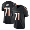 Kooe C.Bengals #71 Amarius Mims Player Black Vapor F.U.S.E. Limited Home Game Stitched Jerseys