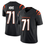 Kooe C.Bengals #71 Amarius Mims Player Black Vapor F.U.S.E. Limited Home Game Stitched Jerseys