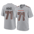 Kooe C.Bengals #71 Amarius Mims Player Gray Atmosphere Fashion Game Stitched Jerseys