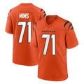 Kooe C.Bengals #71 Amarius Mims Player Orange Home Game Stitched Jerseys