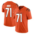 Kooe C.Bengals #71 Amarius Mims Player Orange Vapor Untouchable Limited Home Game Stitched Jerseys