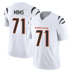 Kooe C.Bengals #71 Amarius Mims Player White Vapor F.U.S.E. Limited Home Game Stitched Jerseys