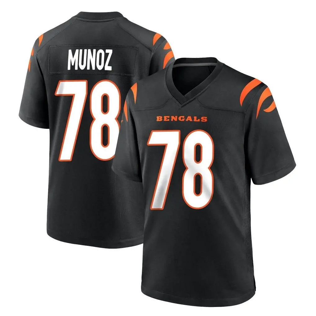 Kooe C.Bengals #78 Anthony Munoz Player Black Home Game Stitched Jerseys