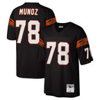 Kooe C.Bengals #78 Anthony Mu?oz Player Black Mitchell & Ness Legacy Replica Stitched Jerseys