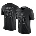 Kooe C.Bengals #78 Anthony Munoz Player Black Reflective Limited Game Stitched Jerseys