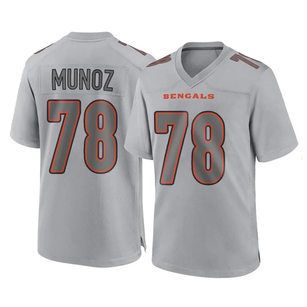Kooe C.Bengals #78 Anthony Munoz Player Gray Atmosphere Fashion Game Stitched Jerseys