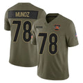Kooe C.Bengals #78 Anthony Munoz Player Olive Salute to Service Limited Home Game Stitched Jerseys