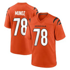 Kooe C.Bengals #78 Anthony Munoz Player Orange Home Game Stitched Jerseys