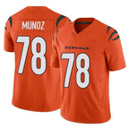 Kooe C.Bengals #78 Anthony Munoz Player Orange Vapor F.U.S.E. Limited Home Game Stitched Jerseys