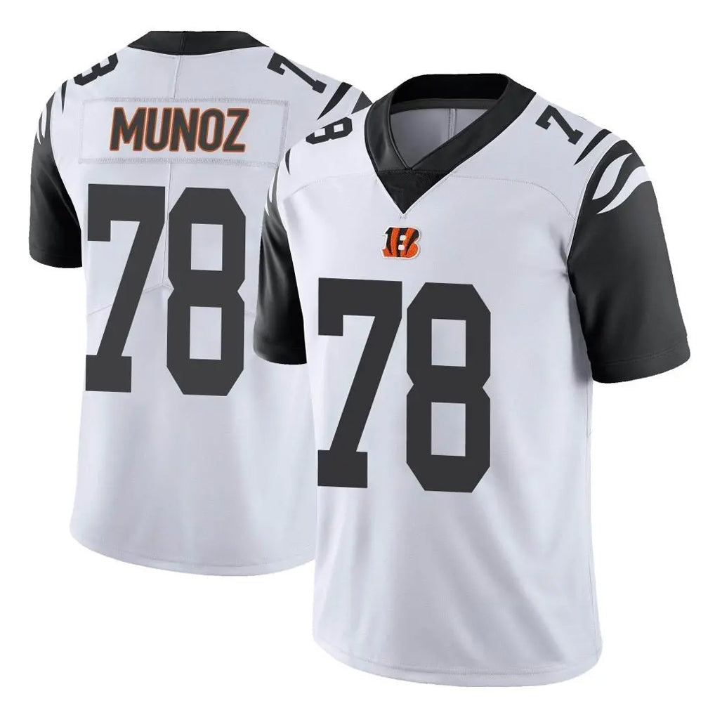 Kooe C.Bengals #78 Anthony Munoz Player White Color Rush Vapor Untouchable Limted Home Game Stitched Jerseys