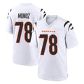 Kooe C.Bengals #78 Anthony Munoz Player White Home Game Stitched Jerseys