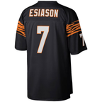 Kooe C.Bengals #7 Boomer Esiason Mitchell & Ness Black Legacy Replica Stitched Puhic Jersey