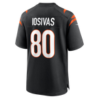 Kooe C.Bengals #80 Andrei Iosivas Black Team Game Stitched Jerseys