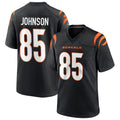 Kooe C.Bengals #85 Chad Johnson Player Black Home Game Stitched Jerseys