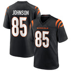 Kooe C.Bengals #85 Chad Johnson Player Black Home Game Stitched Jerseys