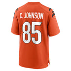 Kooe C.Bengals #85 Chad Johnson Player Orange Home Game Stitched Jerseys