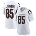 Kooe C.Bengals #85 Chad Johnson Player White Home Game Stitched Jerseys