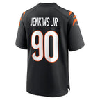 Kooe C.Bengals #90 Kris Jenkins Jr Player Black Home Game Stitched Jerseys
