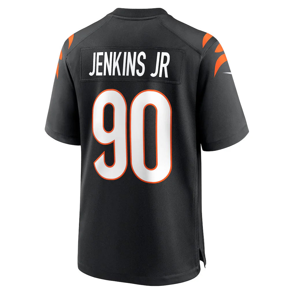 Kooe C.Bengals #90 Kris Jenkins Jr Player Black Home Game Stitched Jerseys