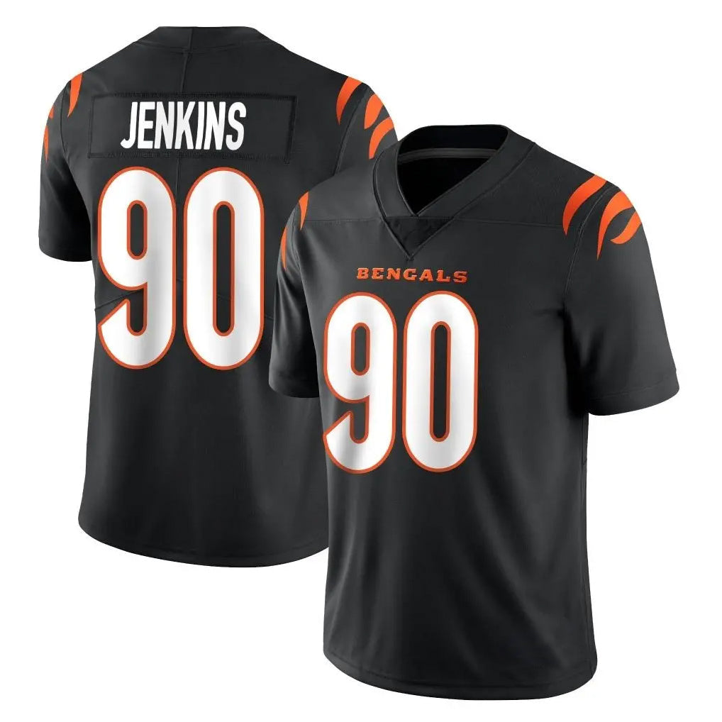 Kooe C.Bengals #90 Kris Jenkins Jr Player Black Vapor Untouchable Limited Home Game Stitched Jerseys