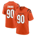 Kooe C.Bengals #90 Kris Jenkins Jr Player Orange Home Game Stitched Jerseys