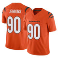 Kooe C.Bengals #90 Kris Jenkins Jr Player Orange Vapor F.U.S.E. Limited Home Game Stitched Jerseys
