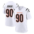 Kooe C.Bengals #90 Kris Jenkins Jr Player White Home Game Stitched Jerseys