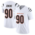 Kooe C.Bengals #90 Kris Jenkins Jr Player White Vapor F.U.S.E. Limited Home Game Stitched Jerseys