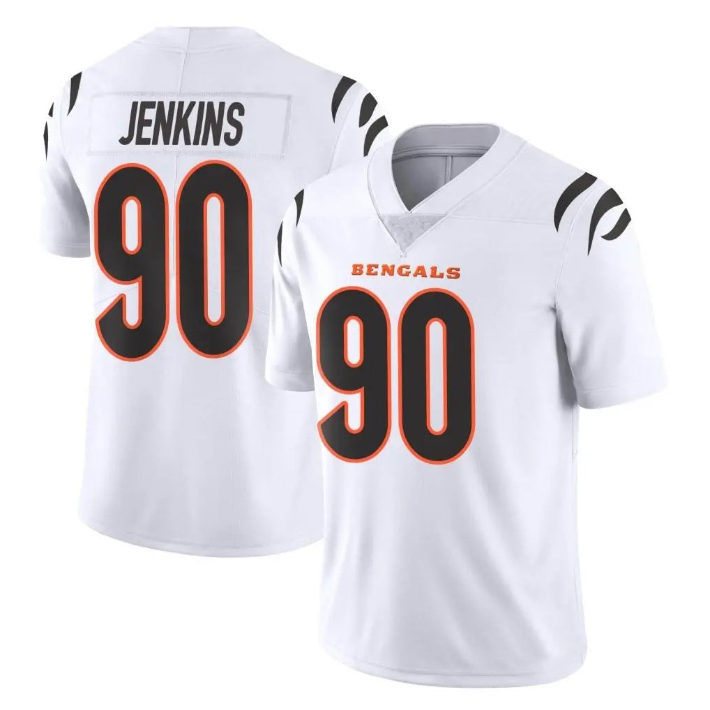 Kooe C.Bengals #90 Kris Jenkins Jr Player White Vapor Untouchable Limited Home Game Stitched Jerseys