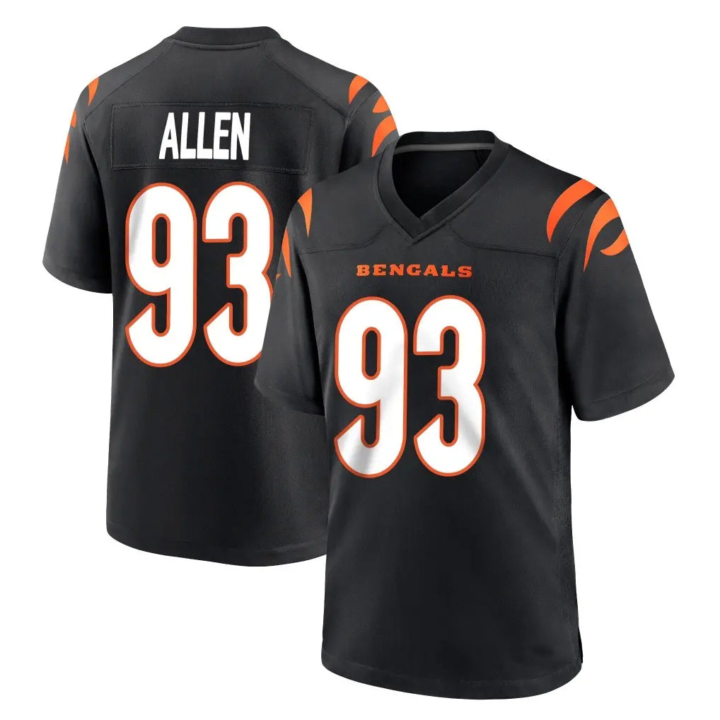 Kooe C.Bengals #93 Jonathan Allen Player Black Home Game Stitched Jerseys