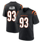 Kooe C.Bengals #93 Jonathan Allen Player Black Home Game Stitched Jerseys