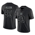 Kooe C.Bengals #93 Jonathan Allen Player Black Reflective Limited Game Stitched Jerseys