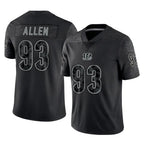 Kooe C.Bengals #93 Jonathan Allen Player Black Reflective Limited Game Stitched Jerseys