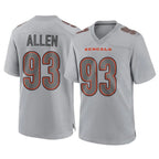 Kooe C.Bengals #93 Jonathan Allen Player Gray Atmosphere Fashion Game Stitched Jerseys