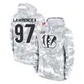 Kooe C.Bengals #97 Dexter Lawrence II Player Arctic Camo Salute to Service Pullover Hoodie Limited Stitched Jerseys