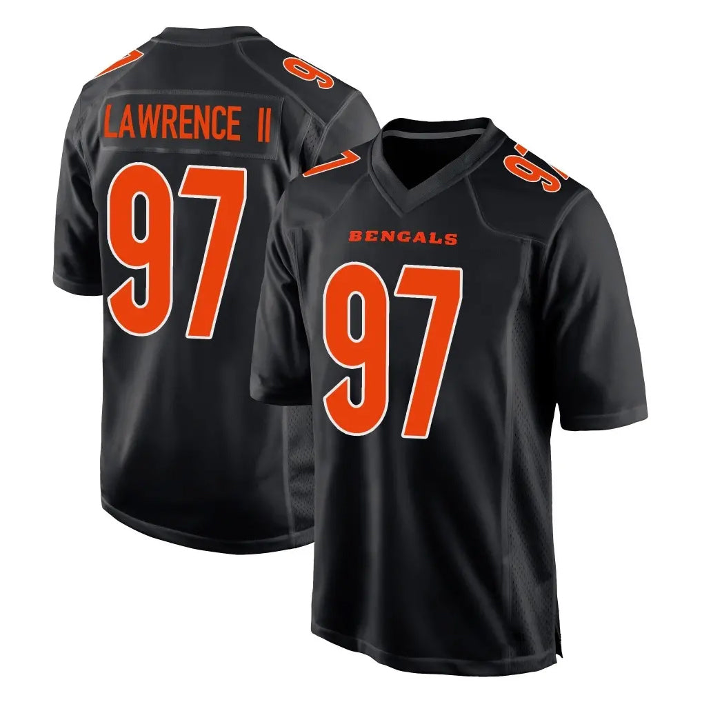 Kooe C.Bengals #97 Dexter Lawrence II Player Black Fashion Game Stitched Jerseys