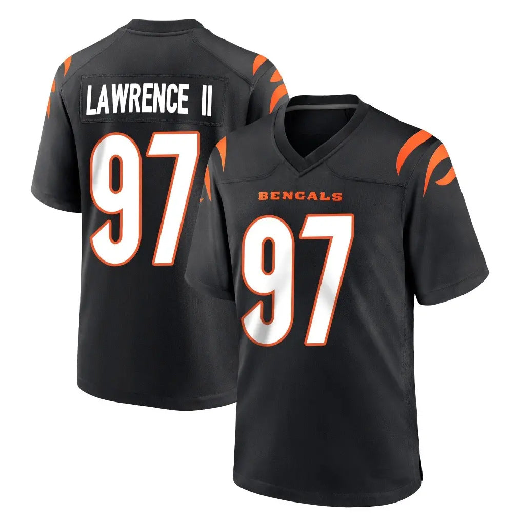 Kooe C.Bengals #97 Dexter Lawrence II Player Black Home Game Stitched Jerseys